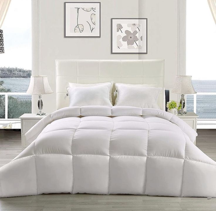 White Silkonised Quilts